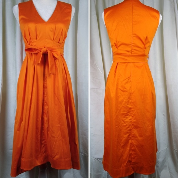 max mara orange dress